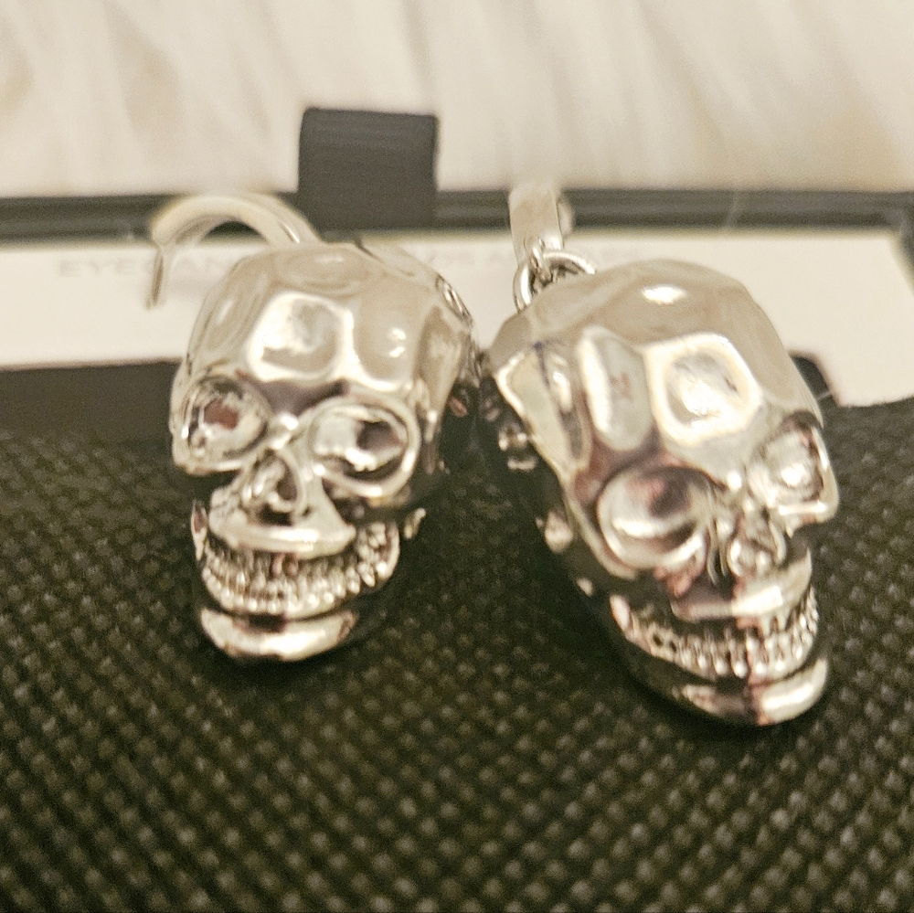 New Skull Dangle Earrings Eyecandy Los Angeles